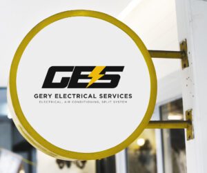 Electrical Company Logo Mockup